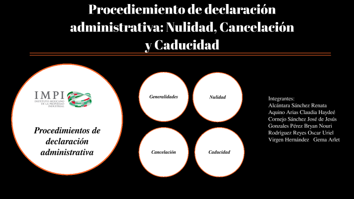 Procedimiento de declaración administrativa by Brayan González Pérez on