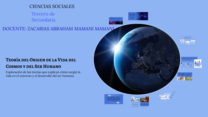 Teoría del Origen de la Vida del Cosmos y del Ser Humano by Zacarias ...