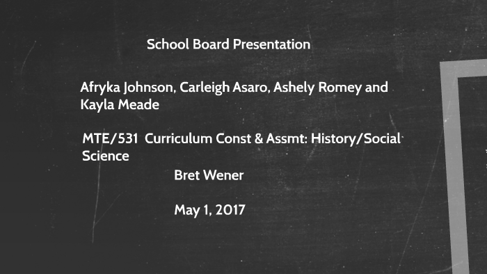 presentation school board