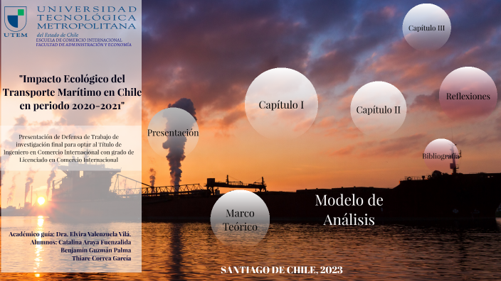 Impacto Ecológico del Transporte Mar´timo de Chile en período 20202021