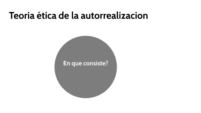 Teoria Etica De La Autorrealizacion By Ferrada Olivares Tomas On Prezi 1661