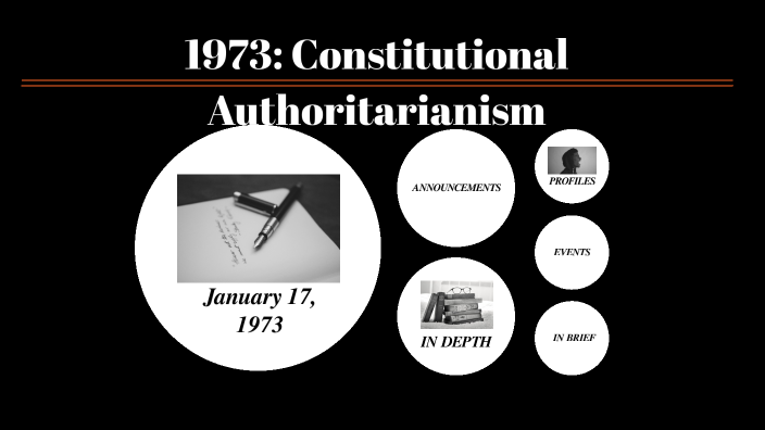 constitutional authoritarianism essay