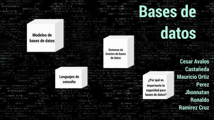 Bases de datos by Mauricio Ortiz Perez on Prezi
