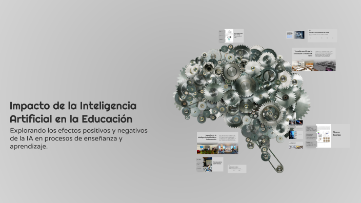 Impacto de la Inteligencia Artificial en la Educación by Sofía De Paz ...