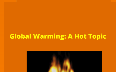 informative speech global warming