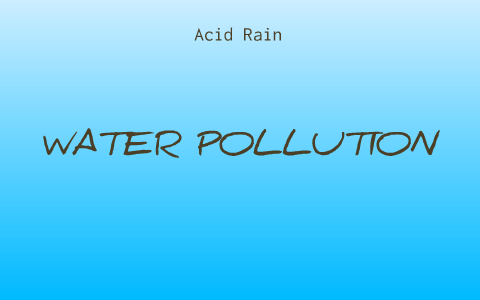 Water Pollution Chemistry project by Ivy Wagoner