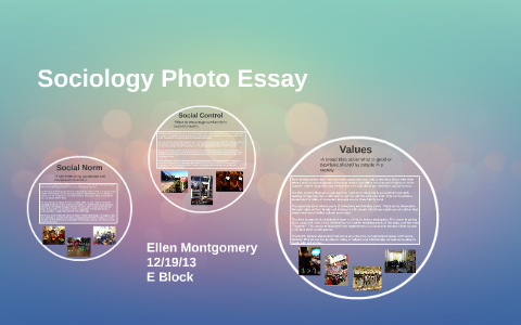 photo essay ideas for sociology