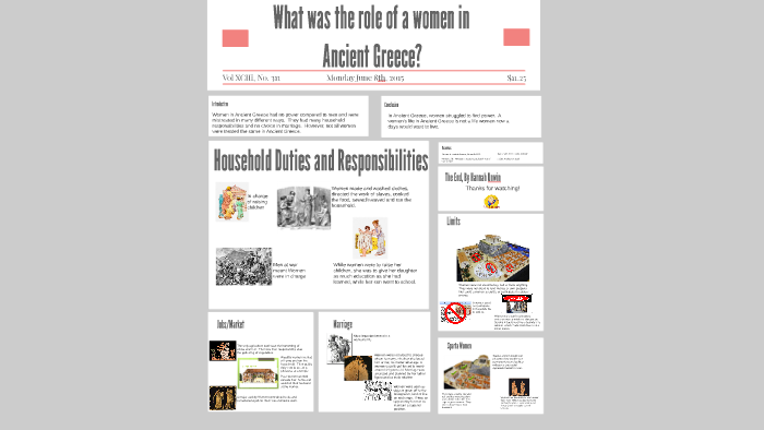 What was the role of a women in Ancient Greece? by Hannah Unwin on Prezi