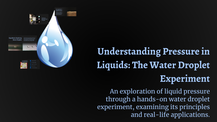 python + chemical engineering: pressure difference in... Understanding Pressure in Liquids: The Water Droplet Experiment by ...