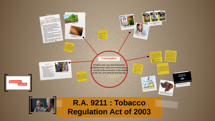 tobacco regulation act essay