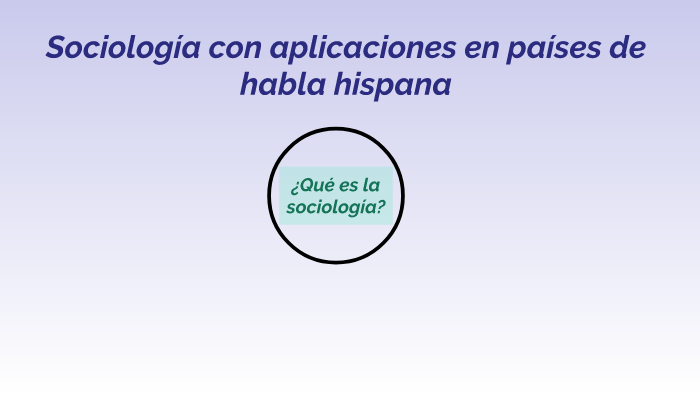 Sociología con aplicaciones en países de habla hispana by MARIA CUSME ...