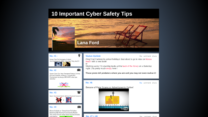 10 Important Cyber Safety Tips by Louisa Finau on Prezi