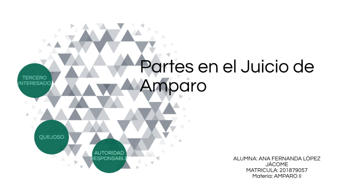 Las partes en un Juicio de Amparo by Fernanda Lopez Jacome on Prezi