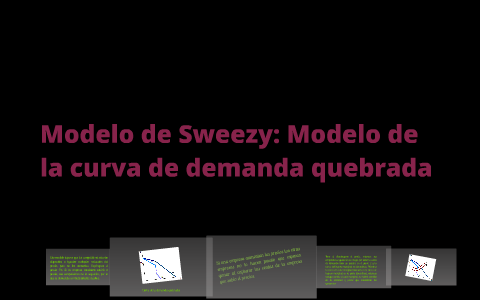 Modelo de Sweezy: Modelo de la curva de demanda quebrada by