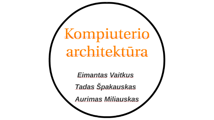 Kompiuterio architektūra