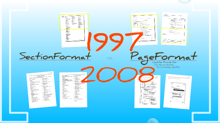 SectionFormat & PageFormat 2008 by Conspectus, Inc. on Prezi