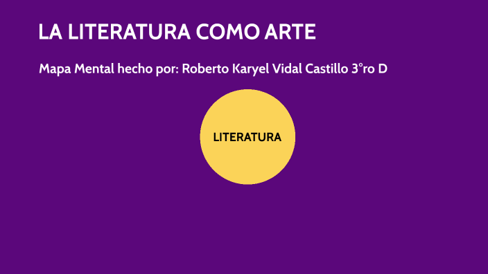 LA LITERATURA COMO ARTE by Roberto Karyel Vidal Castillo on Prezi Next
