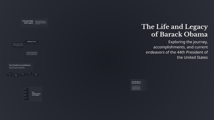 The Life and Legacy of Barack Obama by Deniz Ozerli on Prezi