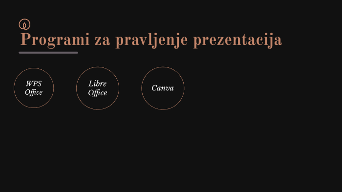 Programi za pravljenje prezentacije by Anja Mišeljić on Prezi