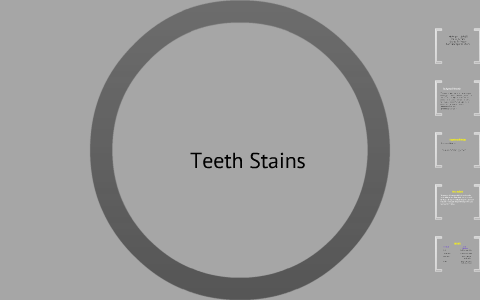 Teeth Staining Chart