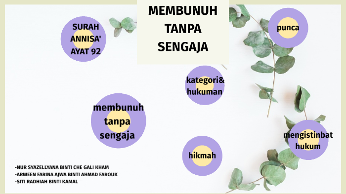 Membunuh Tanpa Sengaja By Syaz Ellyana