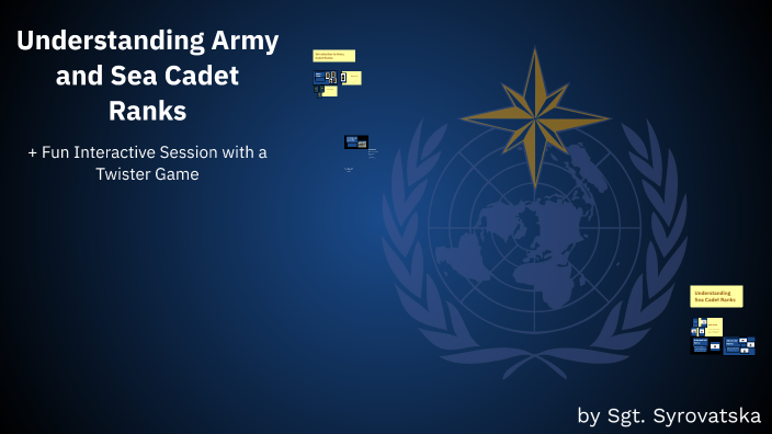 Understanding Army and Sea Cadet Ranks by Anastasia Syrovatska on Prezi