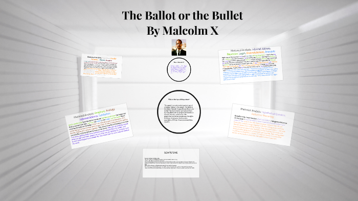 Rhetorical Analysis Essay On The Ballot Or The Bullet