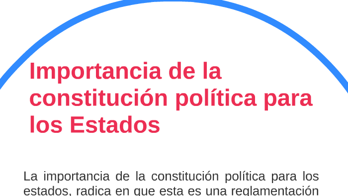 Importancia de la constitucion politica para el estado by Miguel Angel