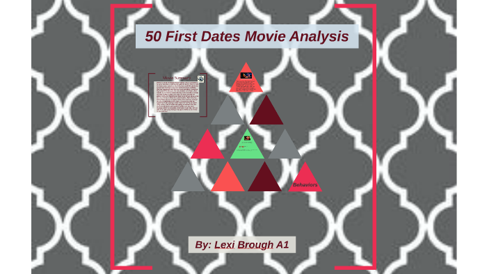 relationship analysis of 50 first dates movie