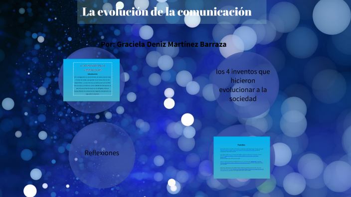 La evolución de la comunicación by Graciela Deniz Martinez Barraza on Prezi