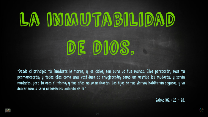 La Inmutabilidad De Dios By Cristian Cortes On Prezi