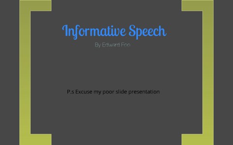 Informative speech picture