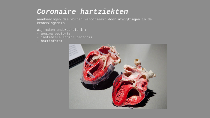 Coronaire hartziekten by Marieke Bastiaan