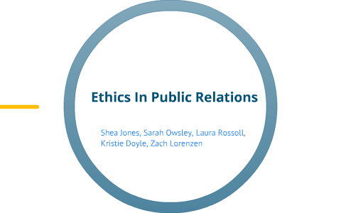 ethics in public relations essay