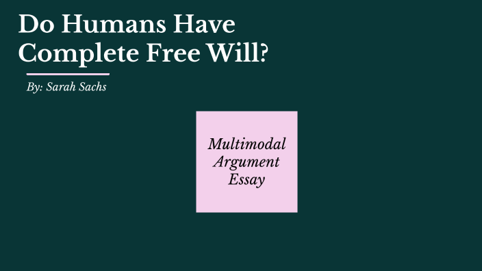 do humans have free will essay