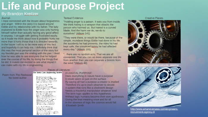 Life and Purpose Project by on Prezi