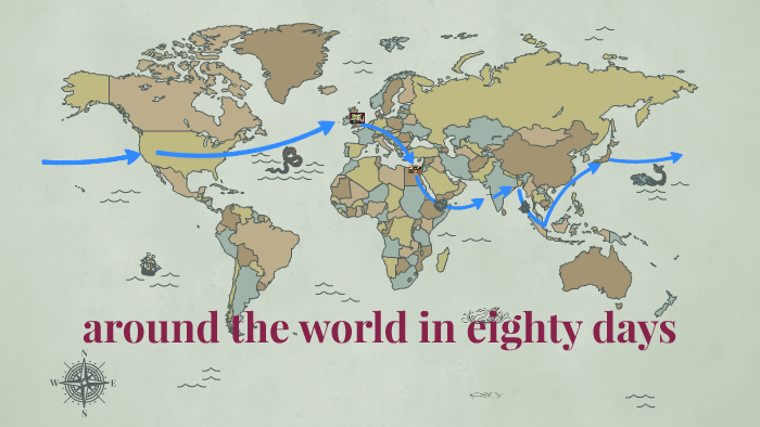 around the world in 80 days travel map