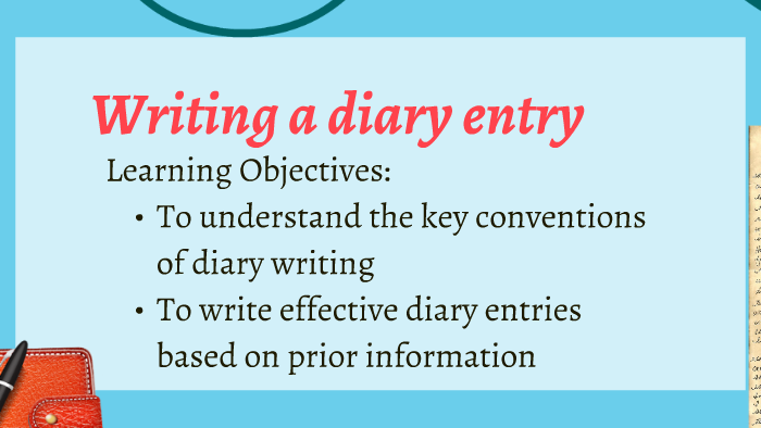 diary writing