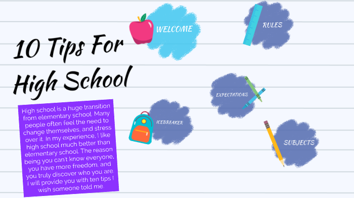 10 Tips For High School by Mahee brar on Prezi