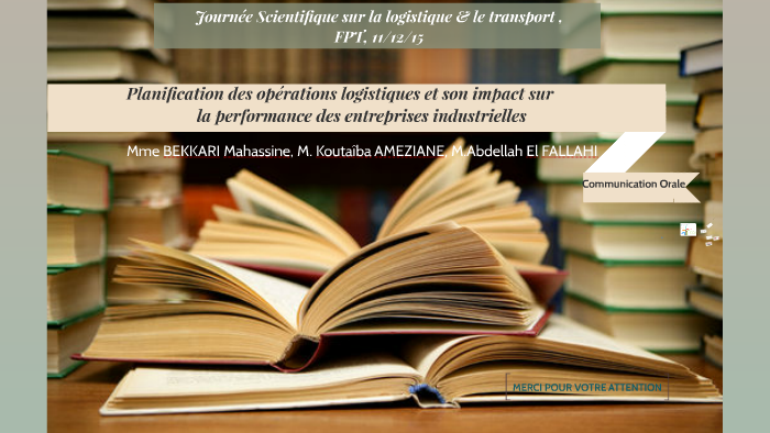 Planification des opérations logistiques et son impact sur l by ...