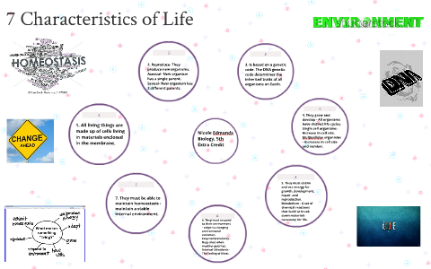 7 Characteristics Of Life By Silvia E