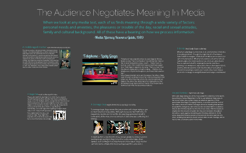 Audience Negotiate Meaning In Media By Jaimie Aitken