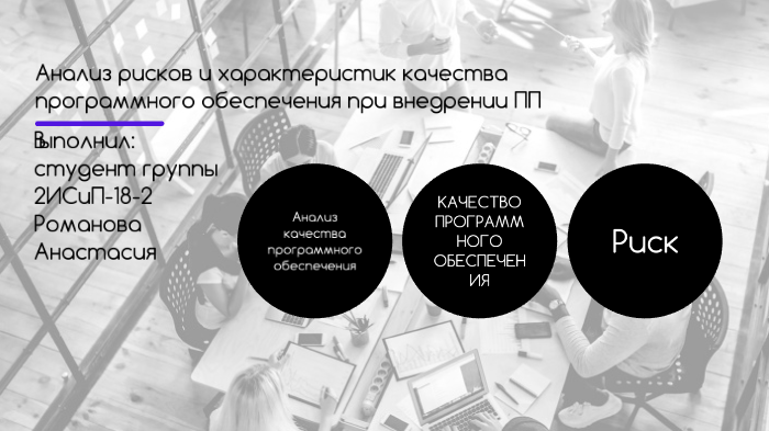 Анализ рисков программного обеспечения. Риски качества программного обеспечения. Риски и характеристики качества программного обеспечения. Анализ рисков качества программного обеспечения.