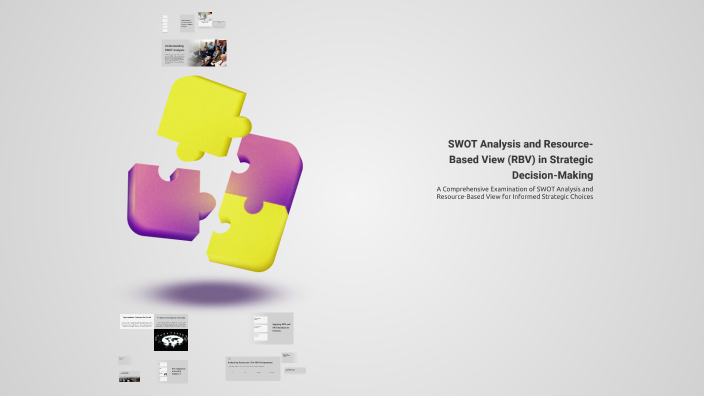 SWOT Analysis and Resource-Based View (RBV) in Strategic Decision ...