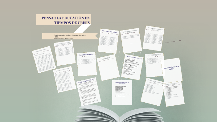 TPI - PENSAR LA EDUCACION EN TIEMPOS DE CRISIS by Sandy DG on Prezi
