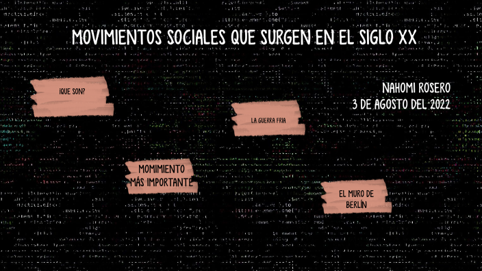 Movimientos Sociales Mas Importantes Del Siglo Xx By Nahomi Rosero On Prezi