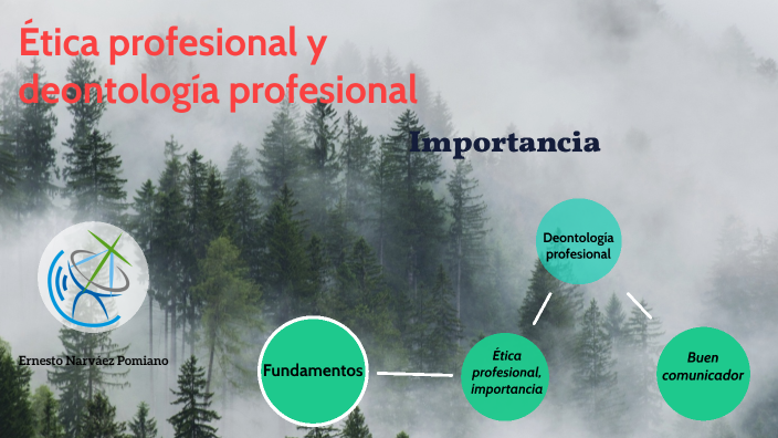 Importancia De La ética Profesional Y La Deontología Profesional By Ernesto Narvaez Pomiano On Prezi 5692