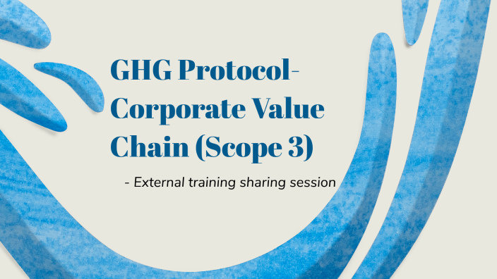 ghg protocol corporate value chain scope 3 standard