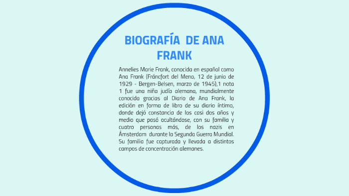 BIOGRAFIA DE ANA FRANK by vivian jared cosme balanta on Prezi