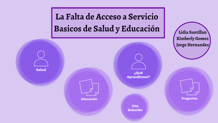 La Falta De Accesos De Servicios Basicos A La Salud Y Educacion By Kimberly Gomez On Prezi 8815